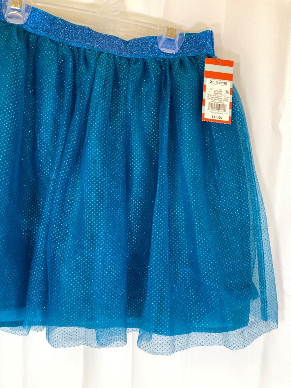 Cat & Jack Blue Glitter Sz XL 14/16 YOUTH Tutu Bottom NEVER WORN NWT Below Retai - Picture 6 of 11
